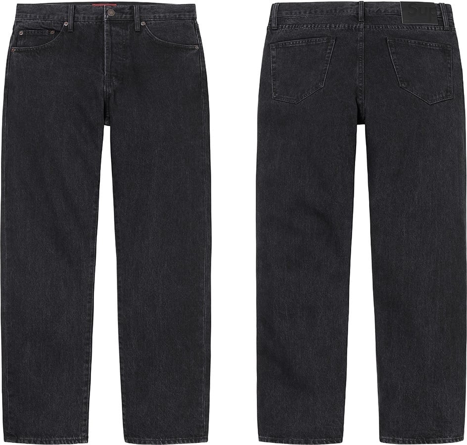 Stone Washed Black Slim Jean